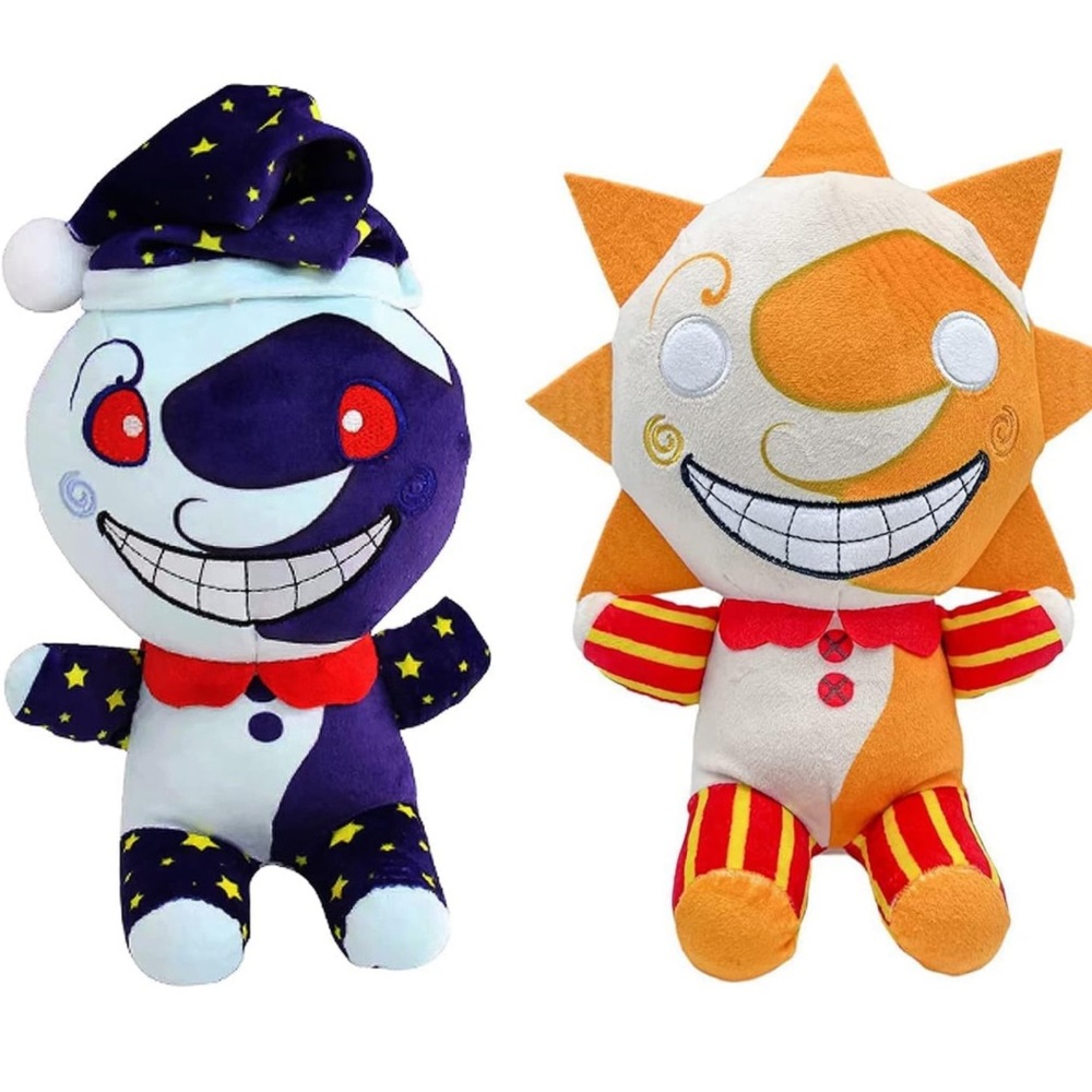 Sundrop and Moondrop Plush Toy, Sun and Moon Stuffed Animal,Clown Figure Plush